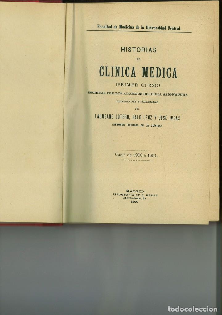Antiquarische B&uuml;cher: HISTORIAS DE CL&Iacute;NICA M&Eacute;DICA (PRIMER CURSO). Laureano Lotero, Galo L&oacute;pez y Jos&eacute; Iveas