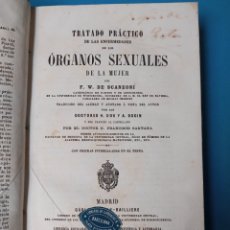 Libros antiguos: TRATADO PRACTICO DE LAS ENFERMEDADES DE LOS ÓRGANOS SEXUALES DE LA MUJER - MADRID 1862. Lote 236220690