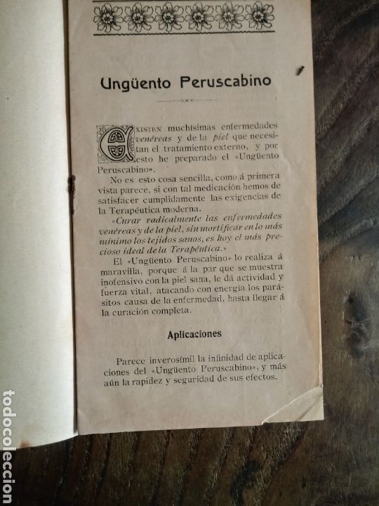Libros antiguos: Unguento PERUSCABINO. de Juan Vidal - Foto 2