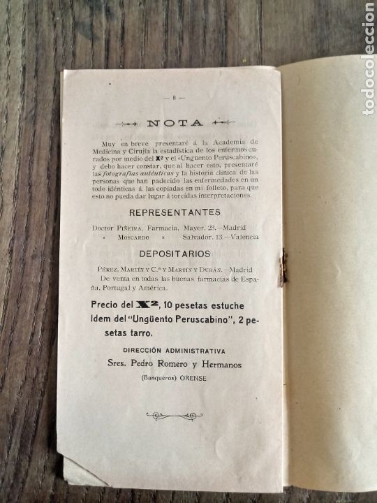 Libros antiguos: Unguento PERUSCABINO. de Juan Vidal - Foto 3