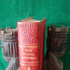 Libros antiguos: TÉCNICA MICROBIOLOGICA Y SUEROPTERÁPICA. DR. BESSON. 1915. OBRA ILUSTRADA.. Lote 263064020