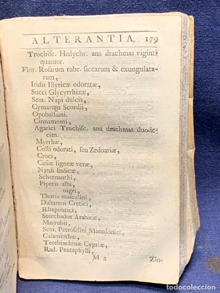 Libros antiguos: FARMACOPEA PHARMACOPOEIA COLLEGII REGALIS MEDICORUM LONDINENSIS 1720 PRINCIPIS GEORGII 15X10,5CMS - Foto 9 - 271073328