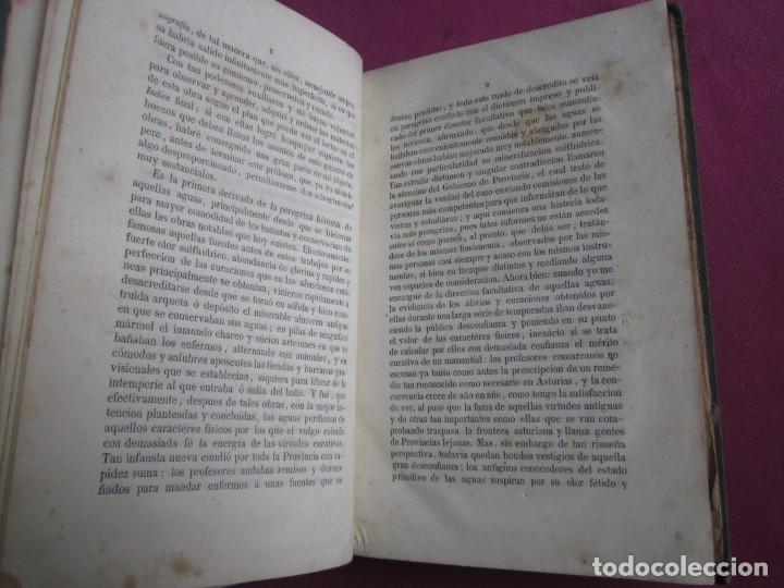 Libros antiguos: LAS AGUAS MEDICINALES DE FUENSANTA BUYERES NAVA 1861 ASTURIAS L4C1 - Foto 9 - 276718498