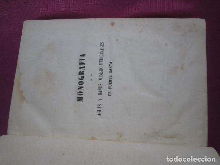 Libros antiguos: LAS AGUAS MEDICINALES DE FUENSANTA BUYERES NAVA 1861 ASTURIAS L4C1 - Foto 12 - 276718498