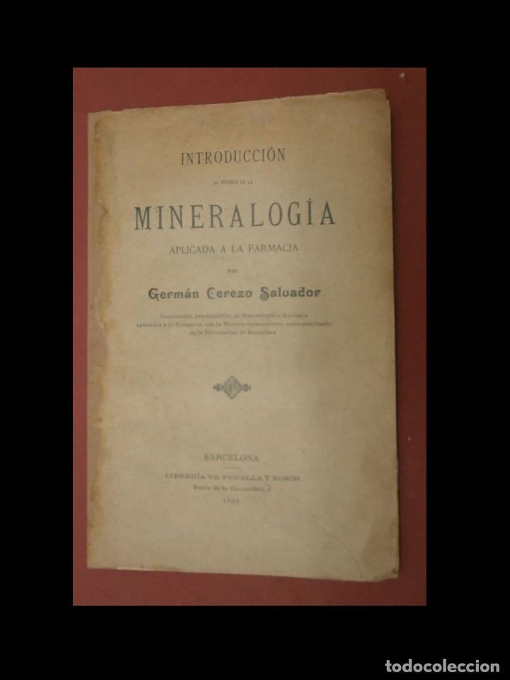 Antiquarische B&uuml;cher: Introducci&oacute;n a la Mineralogia aplicada a la Farmacia. Germ&aacute;n Cerezo Salvador