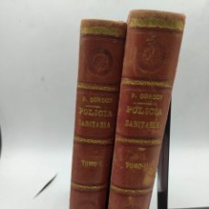 Libros antiguos: POLICÍA SANITARIA DE LOS ANIMALES DOMÉSTICOS POR GORDON ORDÁS 1880. Lote 295723543