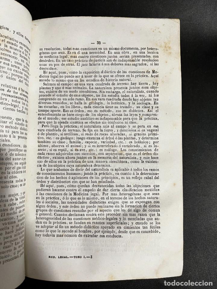 Libros antiguos: TRATADO DE MEDICINA Y CIRUGIA LEGAL. PEDRO MATA. 4ª ED. 3 TOMOS. MADRID, 1866 - Foto 4 - 298928033