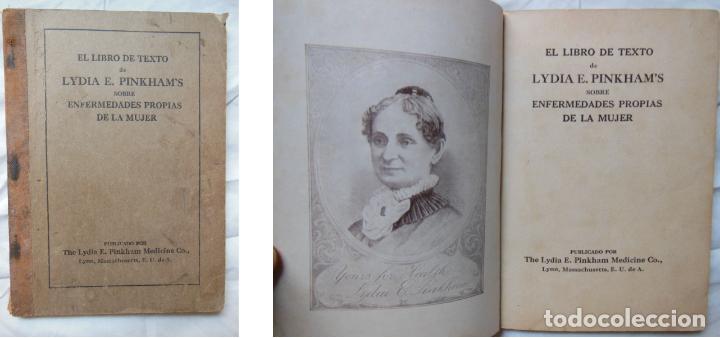 Libros antiguos: EL LIBRO DE TEXTO DE LYDIA E PINKHAM'S SOBRE ENFERMEDADES PROPIAS DE LA MUJER.