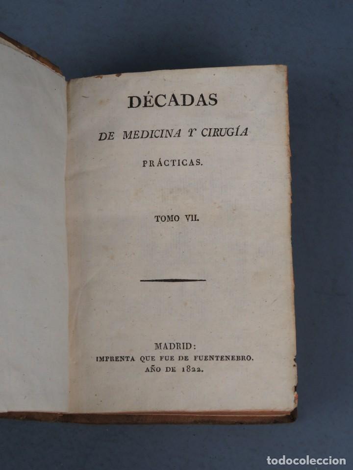 Libros antiguos: DÉCADAS DE MEDICINA Y CIRUGÍA - PRÁCTICAS - TOMO VII - MADRID 1822 - Foto 2 - 304839768