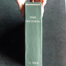 Libros antiguos: TESIS DOCTORAL MEDICINA. APORTACIONES AL CONOCIMIENTO DE LAS CONEXIONES AREA VISUAL... VICENTE VILA. Lote 307879203