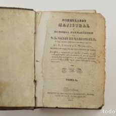 Libros antiguos: FORMULARIO MAJISTRAL Y MEMORIAL FARMACÉUTICO, 1859, GADET DE CLASSICOURT, TOMO 1, BARCELONA.. Lote 343390303