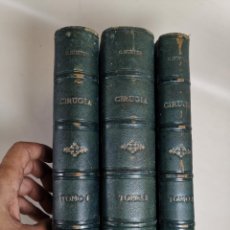 Libros antiguos: ELEMENTOS DE CIRUGÍA - 3 TOMOS - DOCTOR C. HUETER - AÑO 1887