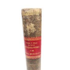 Libros antiguos: ELEMENTOS DE HISTOLOGÍA NORMAL DE TÉCNICA MICROGRÁFICA. S. RAMÓN Y CAJAL Y J.F. TELLO Y MUÑOZ. 1928. Lote 361552085