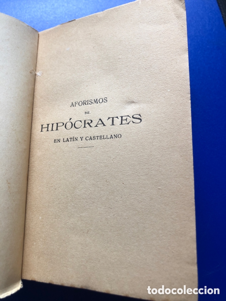 Libros antiguos: Aforismos de Hip&oacute;crates. 1923 - Foto 2