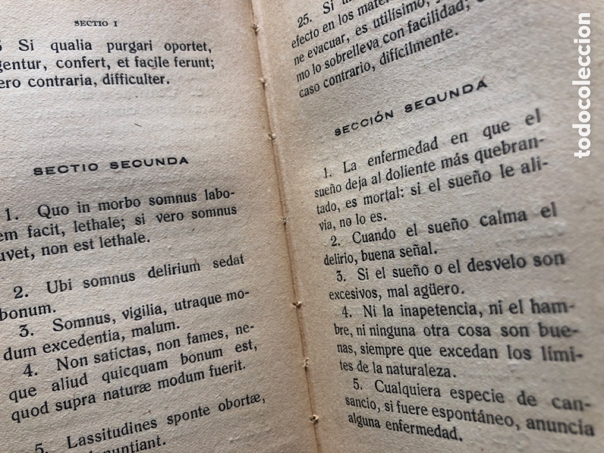 Libros antiguos: Aforismos de Hip&oacute;crates. 1923 - Foto 3