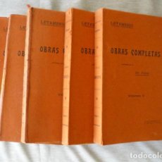 Libros antiguos: OBRAS COMPLETAS LETAMENDI 5 VOLS. PUBLICADAS POR EL DOCTOR FORNS 2ª ED. 1907