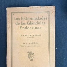 Libros antiguos: LA ENFERMEDADES DE LAS GLANDULAS ENDOCRINAS . 1926 KNUD H KRABBE. Lote 401541164