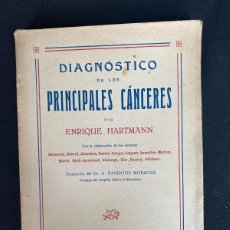 Libros antiguos: DIAGNOSTICO DE LOS PRINCIPALES CANCERES . ENRIQUE HARTMANN 1929. TRADUCE RAVENTOS MORAGAS. Lote 401543014