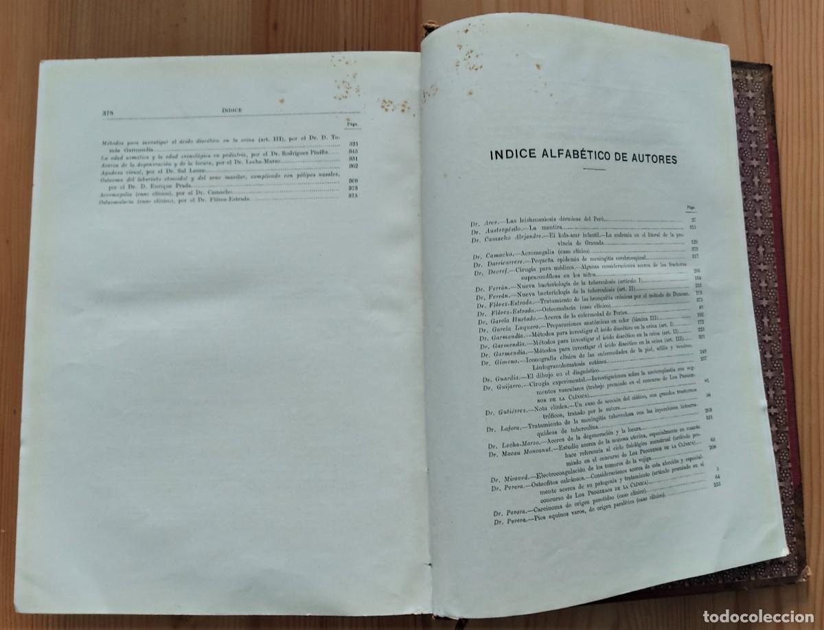 Libros antiguos: LOS PROGRESOS DE LA CL&Iacute;NICA A&Ntilde;O COMPLETO DE 1915 - Foto 7