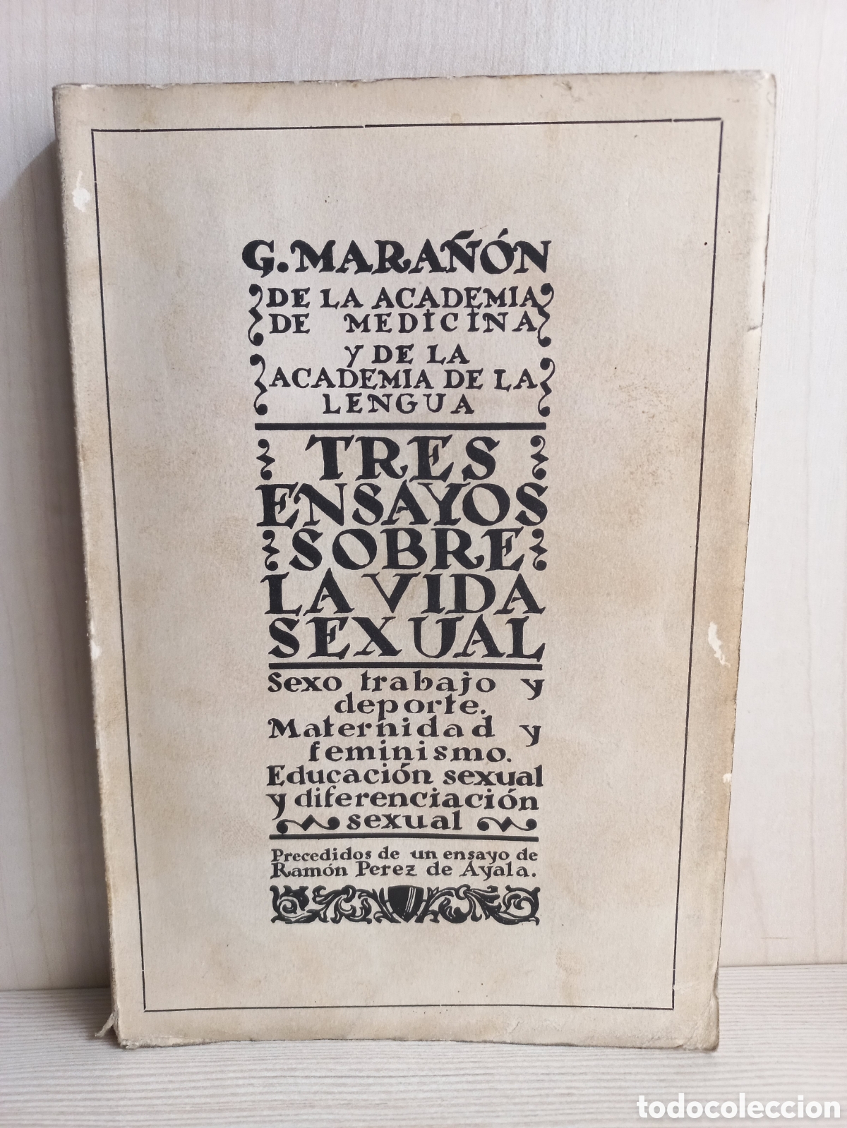 tres ensayos sobre la vida sexual. gregorio mar - Compra venta en  todocoleccion