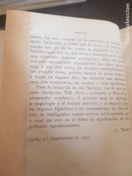 Libros antiguos: COMPENDIO DE ANATOMIA DESCRIPTIVA,DR.L.TESTUT,1922 - Foto 8