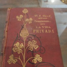Libros antiguos: CONOCIMIENTOS PARA LA VIDA PRIVADA. 1903. V. SUÁREZ ENCICLOPEDIA MÉDICO-POPULAR.