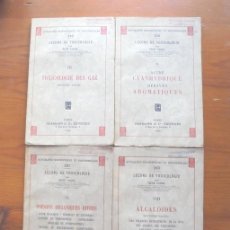 Libros antiguos: 4 LEÇONS DE TOXICOLOGIE RENÉ FABRE 1935. III. TOXICOLOGIE DES GAZ (DEUXIÈME PARTIE); V. ACIDE CYANH