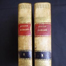 Libros antiguos: L-7662. ELEMENTOS DE LOS AFECTOS INTERNOS.2 TOMOS. IGNACIO AMELLER . 1840. BARCELONA 1840. PERGAMINO