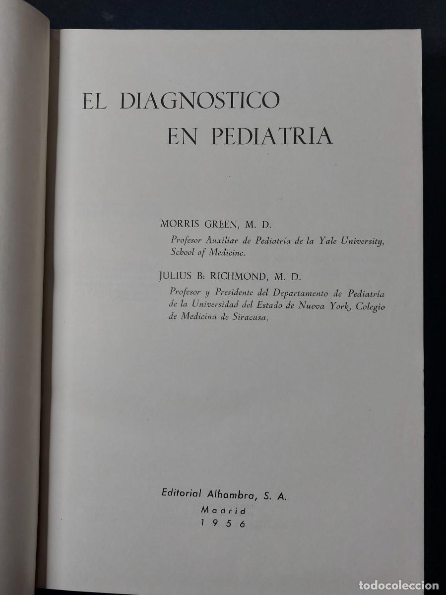Antiquarische B&uuml;cher: El diagnostico en pediatria- M.Green y J.Richmond-1956