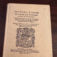 Libros antiguos: MÉTODO Y ORDEN DE CURAR LAS ENFERMEDADES DE LOS NIÑOS, DR. GERÓNIMO SORIANO