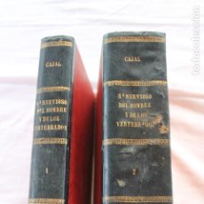 Libros antiguos: SISTEMA NERVIOSO DEL HOMBRE Y DE LOS VERTEBRADOS SANTIAGO RAMON Y CAJAL 1ª EDICION