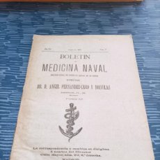 Libros antiguos: BOLETIN DE MEDICINA NAVAL,TOMO XX,NUM.3, MARZO 1897, ANGEL FERNANDEZ CARO Y NOUVILAS,LEER.