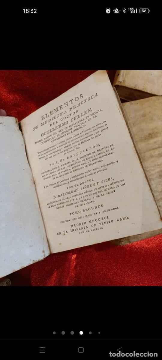 Libros antiguos: Elementos de medicina pr&aacute;ctica 1791 - Foto 4