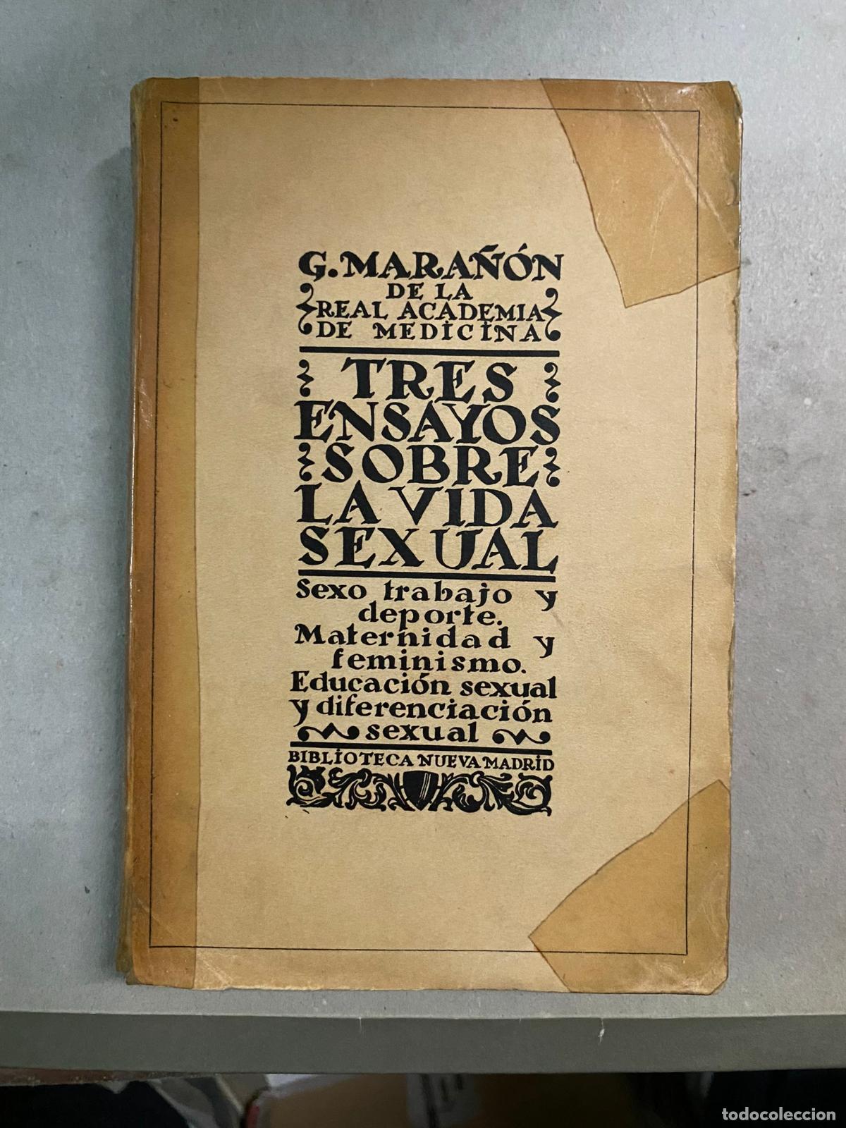 tres ensayos sobre la vida sexual - gregorio ma - Compra venta en  todocoleccion