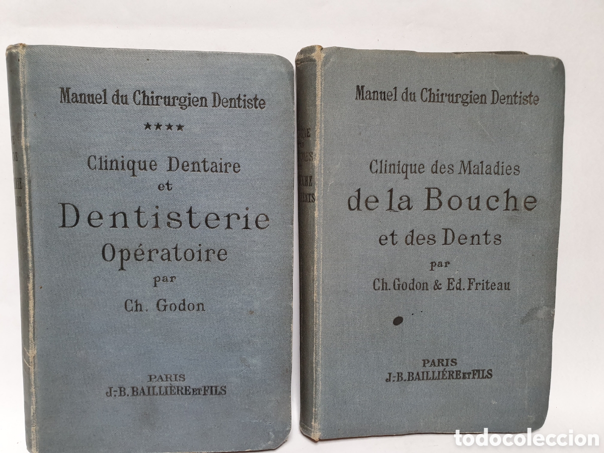 Livres anciens: MANUEL DU CHIRURGIEN DENTISTA. PARIS. J. B. BAILLIERE ET FILS. 2 LIBROS DE DENTISTA SIGLO XIX.