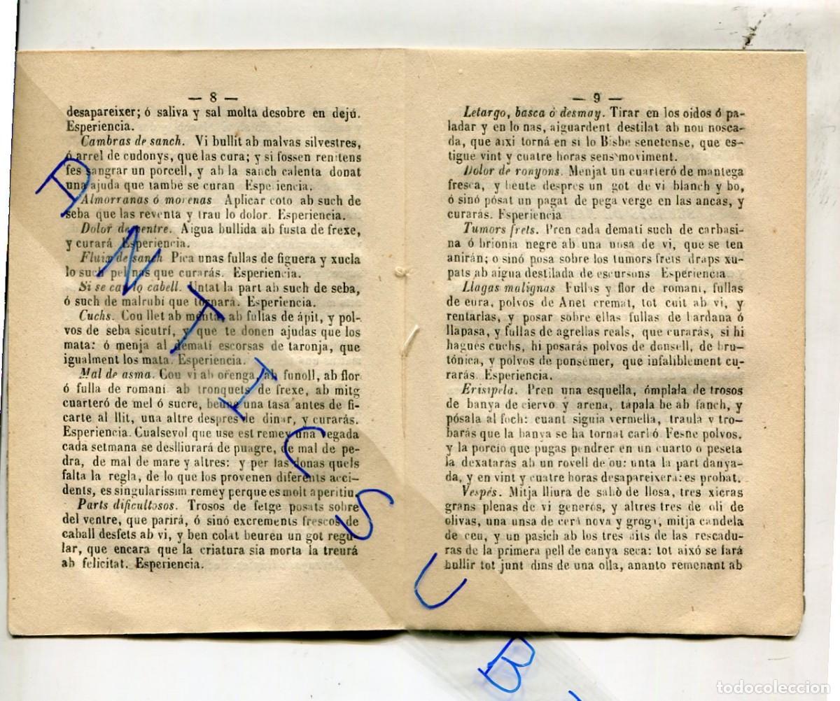 Libros antiguos: LIBRITO VARIOS SECRETS DE LA NATURALESA MANRESA A&Ntilde;O 1874 SECRETOS DE LA MEDICINA RECETAS REMEDIOS