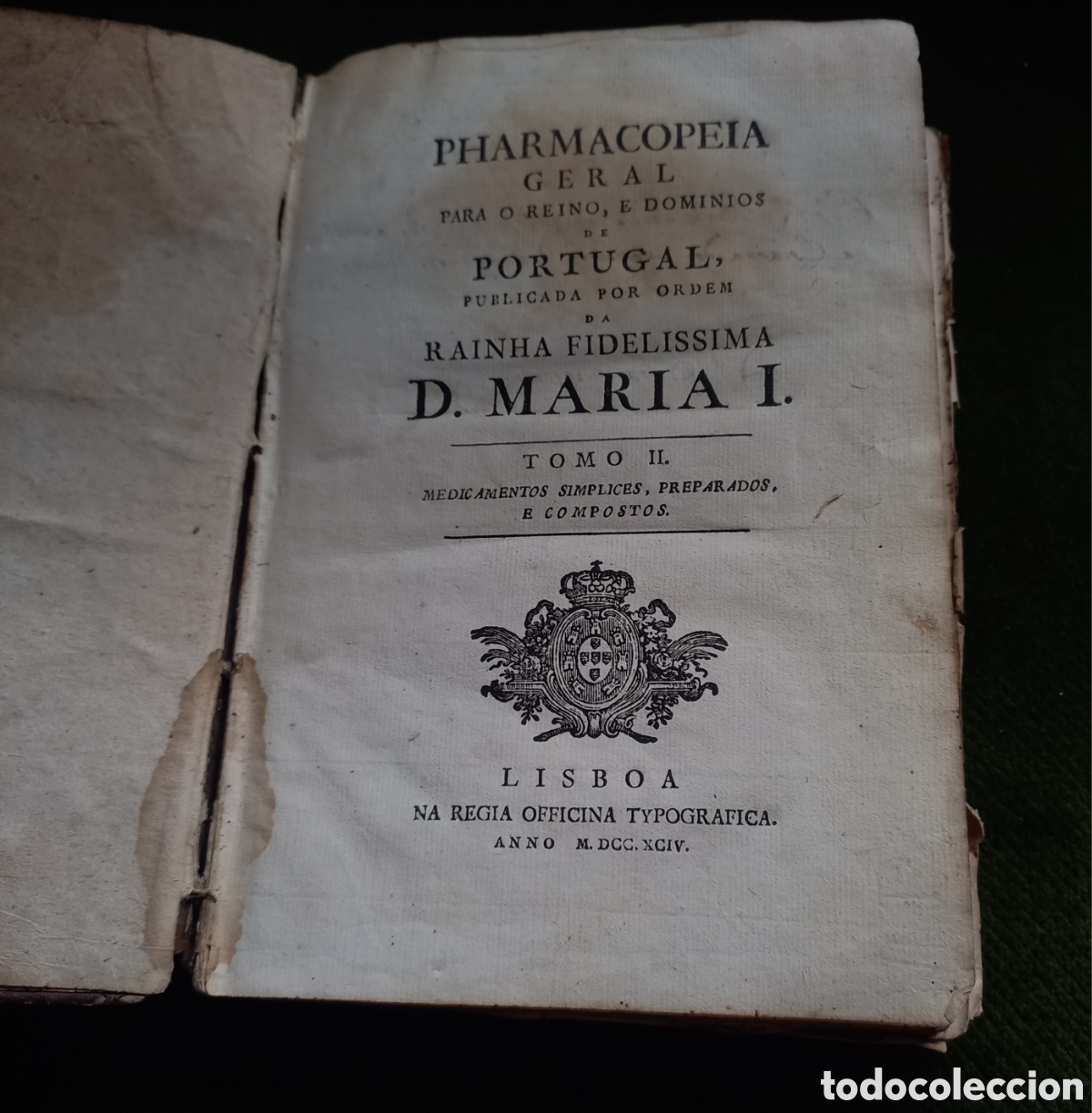 Libros antiguos: PHARMACOPEIA GERAL DE PORTUGAL. LISBOA MDCCXCIV (1794)