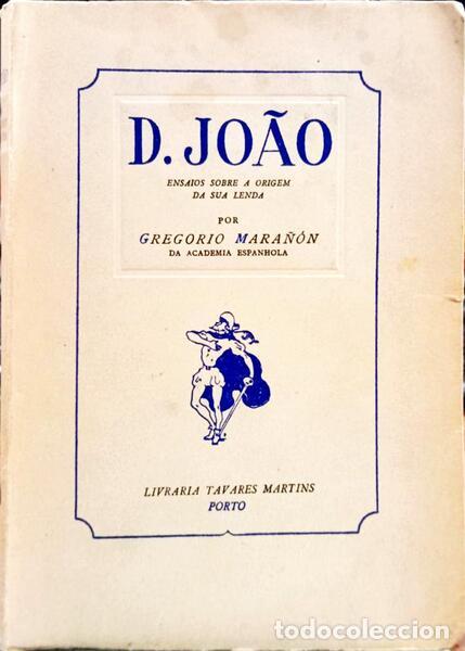 Libros antiguos: MARA&Ntilde;&Oacute;N. (Gregorio) - D. JO&Atilde;O. - Foto 1