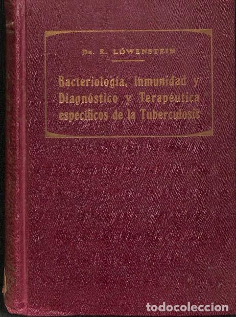 Old books: BACTERIOLOG&Iacute;A, INMUNIDAD, DIAGN&Oacute;STICO Y TERAP&Eacute;UTICA ESPEC&Iacute;FICOS DE LA TUBERCULOSIS - Dr. Ernesto L&ouml;w