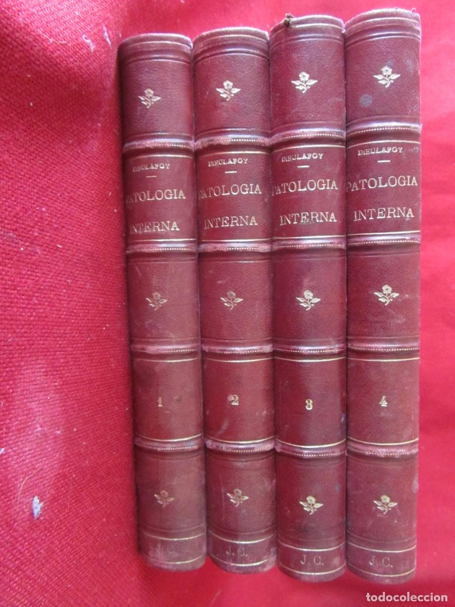 Libri antichi: MANUAL DE PATOLOG&Iacute;A INTERNA VOLS: I-II-III-IV. JORGE DIEULAFOY. 1903-1904