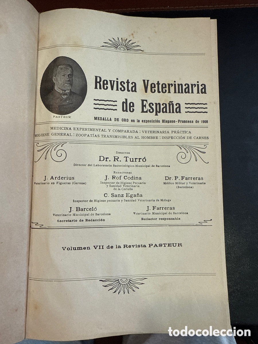 Libri antichi: REVISTA VETERINARIA DE ESPA&Ntilde;A. 1912-1913-1914