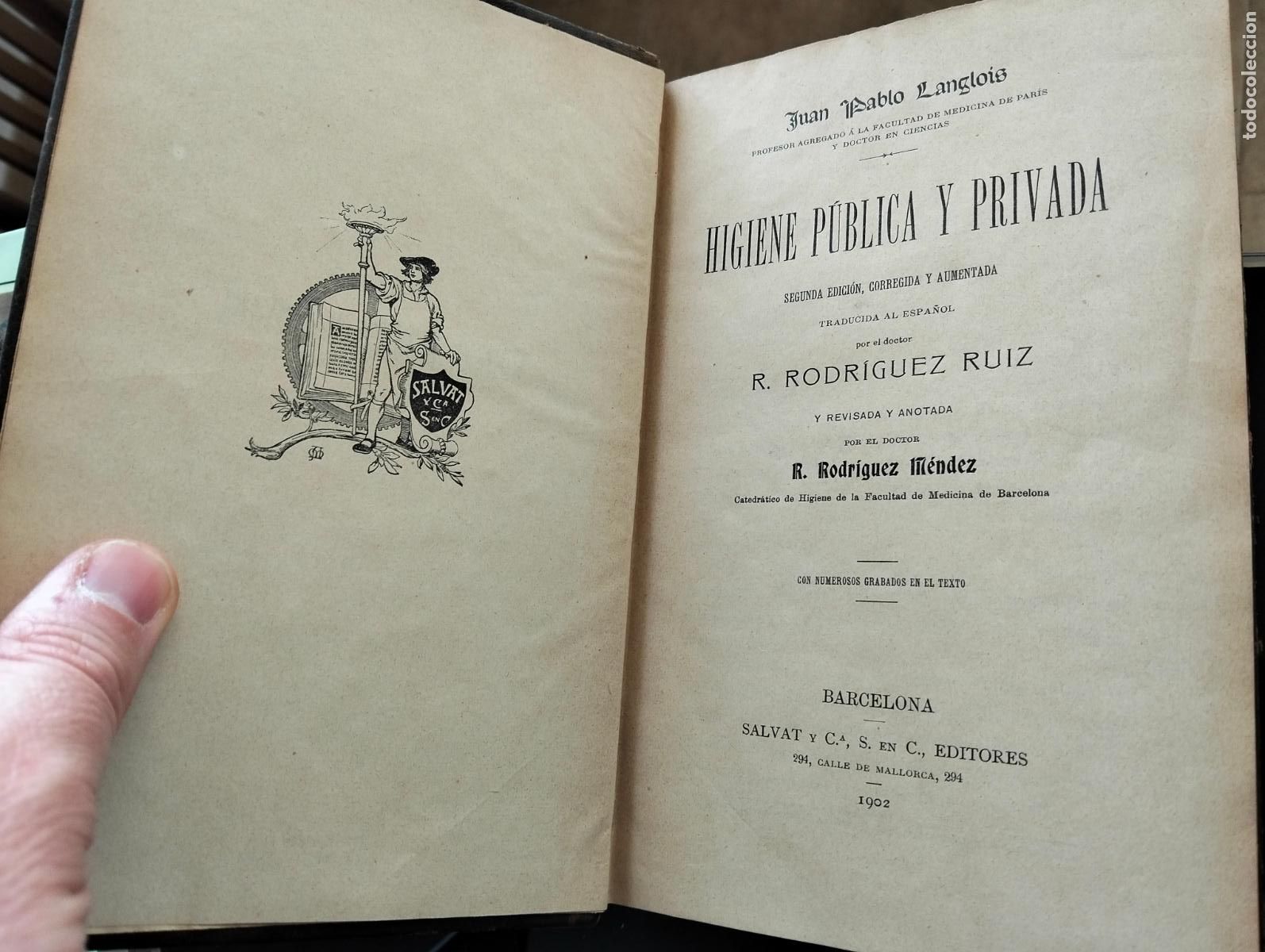 Libros antiguos: Higiene Publica y Privada, Pablo Langlois, R. Rodriguez, Salvat, 1902 VISITA MI CATALOGO L54