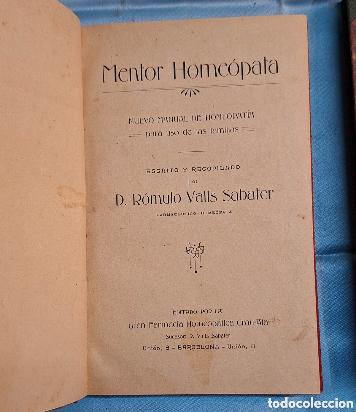 Livres anciens: LOTE 2 LIBROS ANTIGUOS &mdash; HOMEOPAT&Iacute;A (S. XIX&ndash;XX) Y MNEMOTECNIA (PRINCIPIOS S. XX)