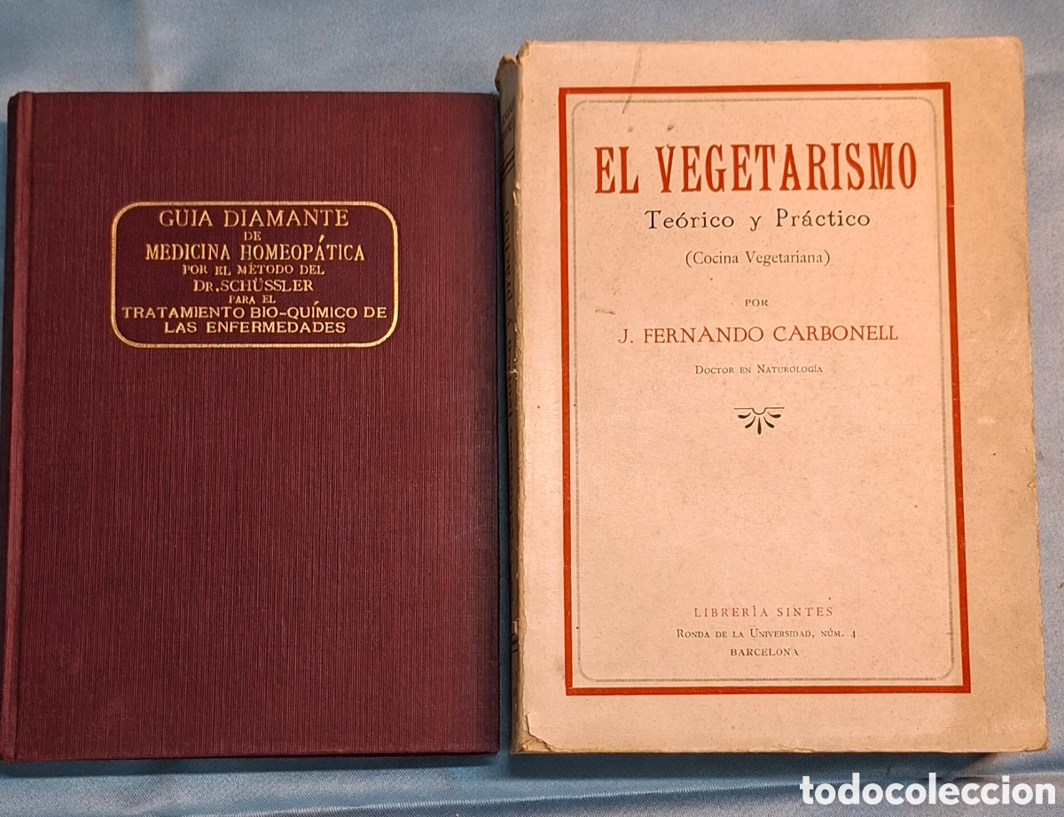 Libros antiguos: Colecci&oacute;n Libros Medicina Homeop&aacute;tica y Vegetarian