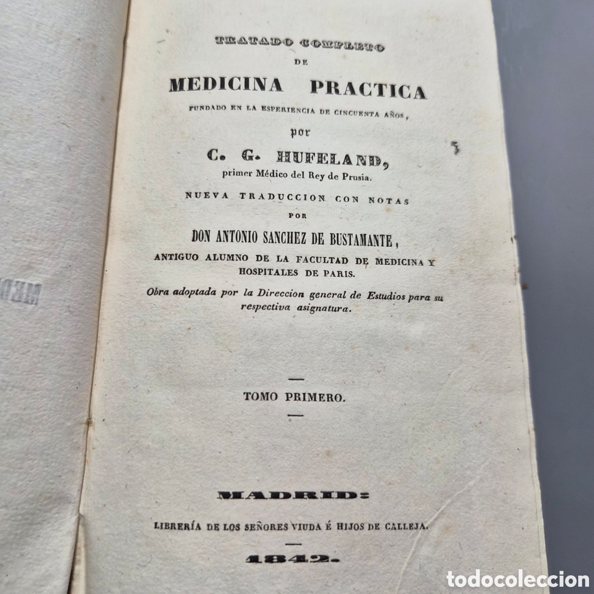 Libros antiguos: Libros de tratado de medicina pr&aacute;ctica a&ntilde;o 1842
