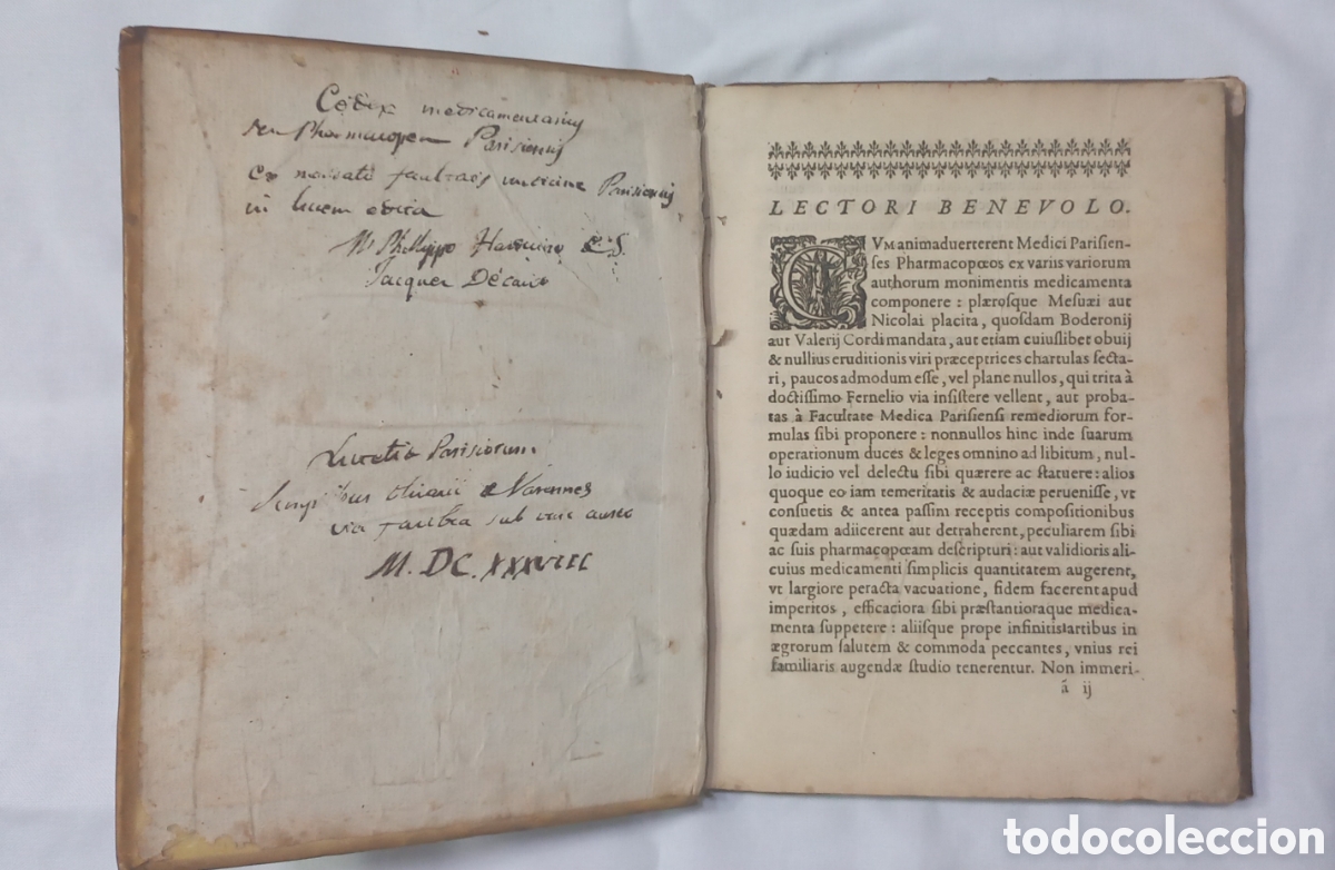 Libros antiguos: EDICI&Oacute;N PRINCIPE CODEX MEDICAMENTARIUS PARISIEN 1638. PRIVILEGIO REAL SEPT 1638 IMPRENTA VARENNES
