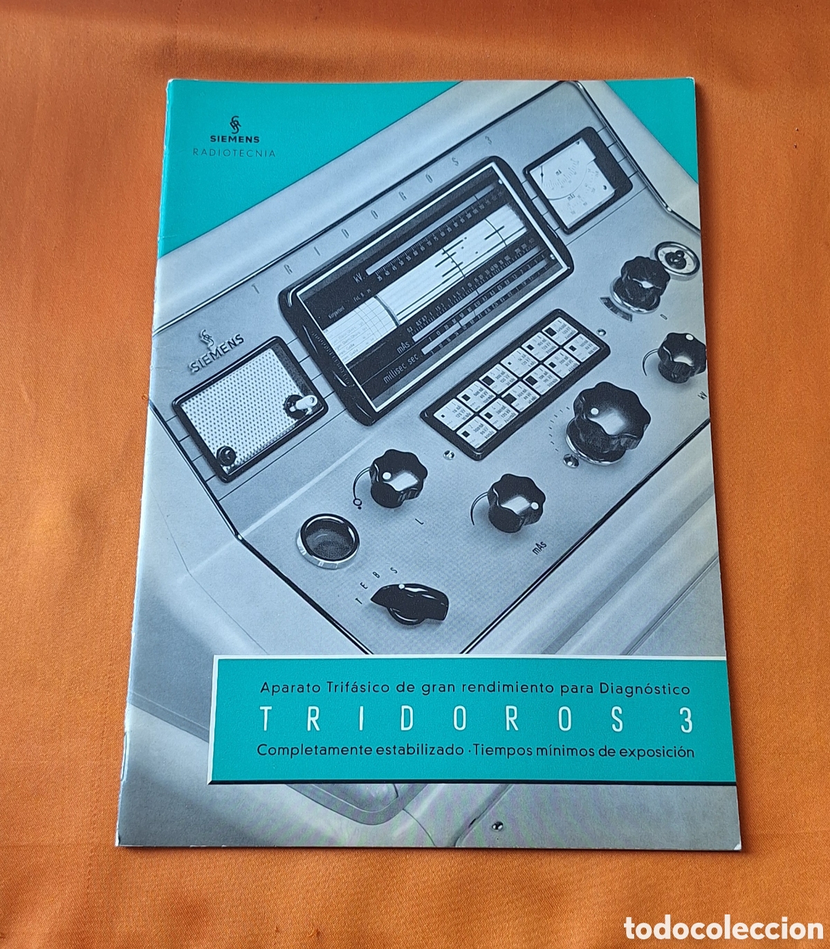 Libros antiguos: Antiguo Cat&aacute;logo Aparato Rayos X Tridoros 3 Siemens