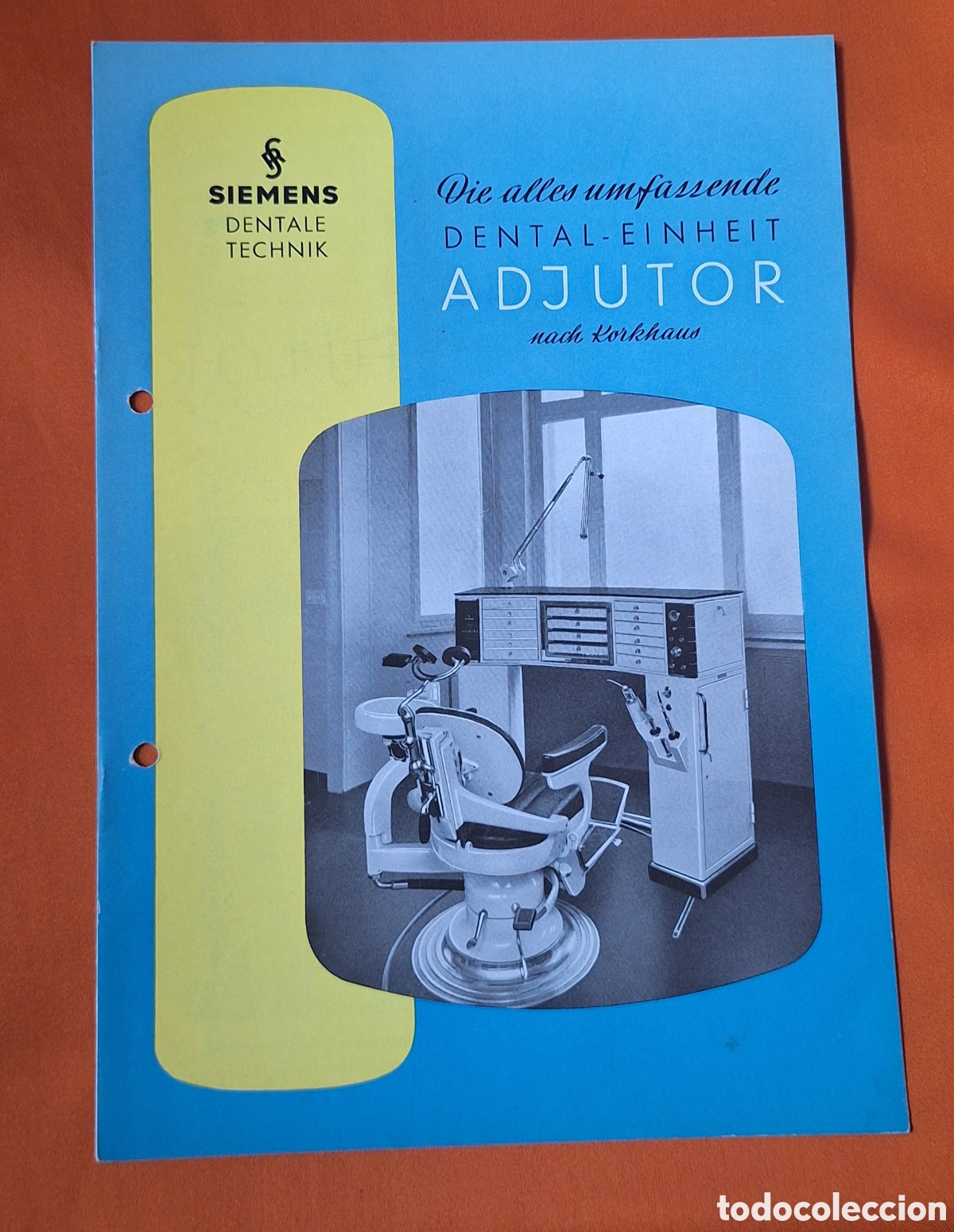 Libros antiguos: Antiguo Cat&aacute;logo Aparato Dental - Dentista - Siemens Adjutor - Alem&aacute;n -