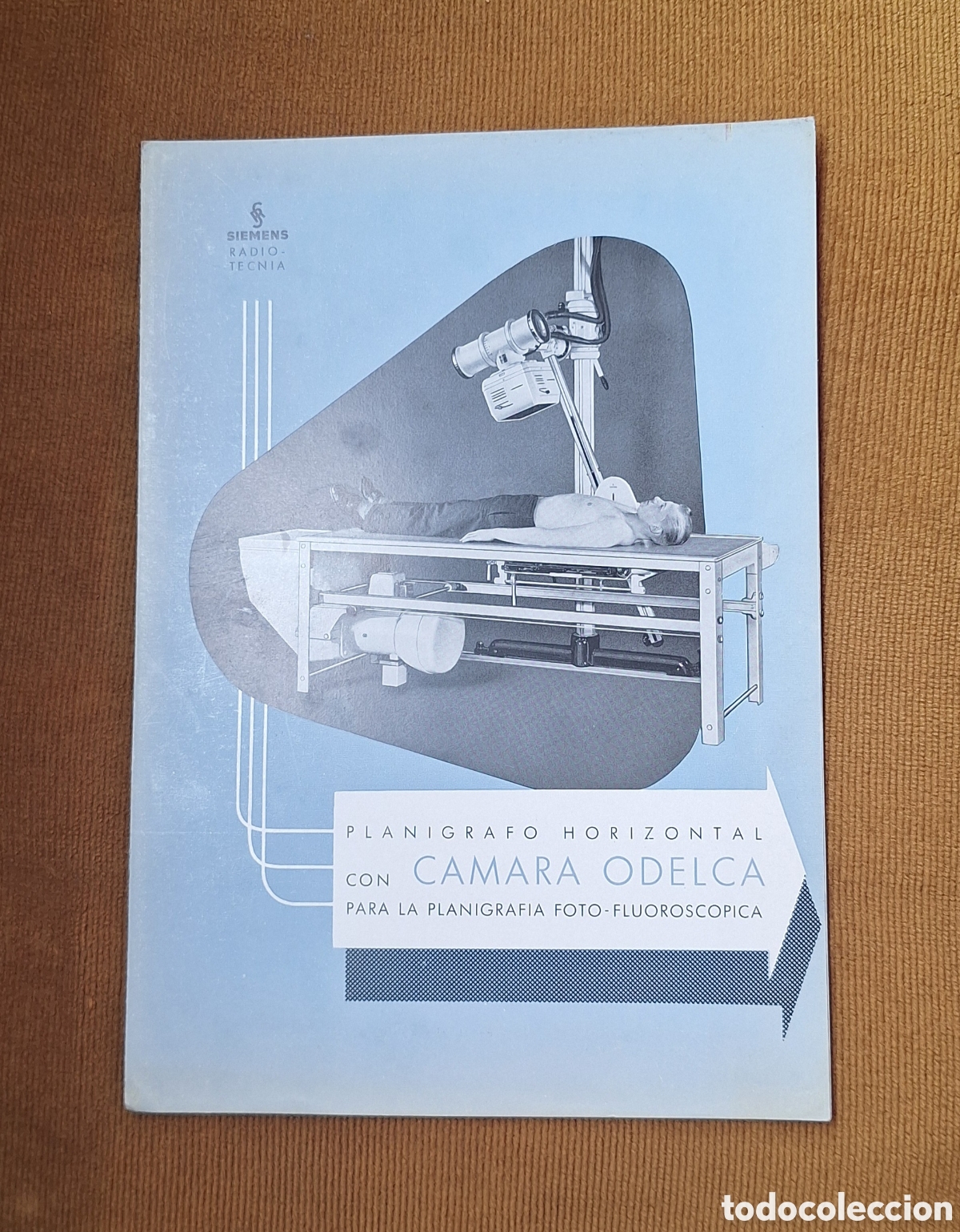 Libros antiguos: Antiguo Cat&aacute;logo Publicidad Planigrafo Horizontal C&aacute;mara Odelca Siemens