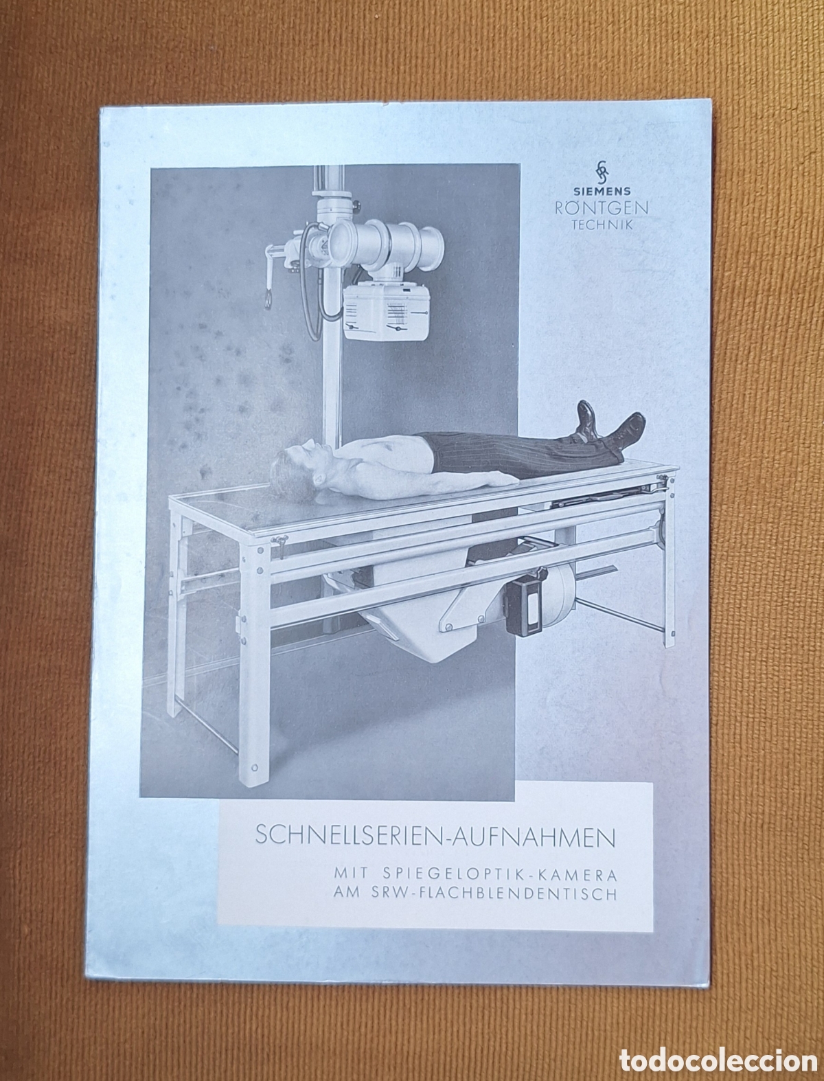 Libros antiguos: Antiguo Cat&aacute;logo Publicidad Planigrafo Horizontal - Aparato Radiograf&iacute;as Siemens - Alem&aacute;n